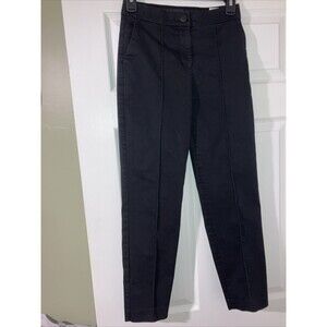 NEW EXPRESS BLACK SUPER HIGH WAISTED STYLIST PLEATED ANKLE STRETCH PANTS OOR
